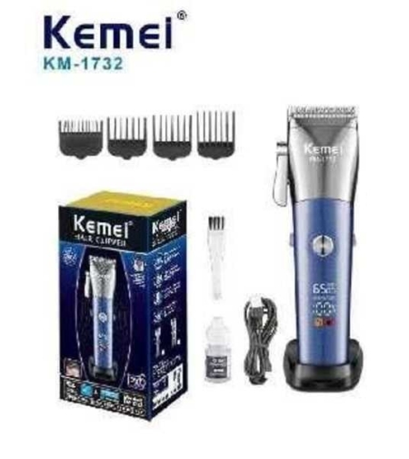 Машинка за подстригване - KM-1732 - Kemei - Синя