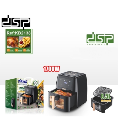 Фритюрник с горещ въздух без мазнина - Air fryer - 8.5L - KB2138 - DSP - 614399
