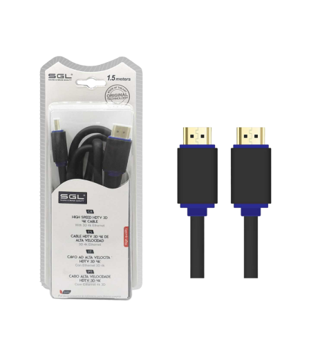 HDMI кабел с 2 мъжки конектора - 1592 - 1.5м - 094700