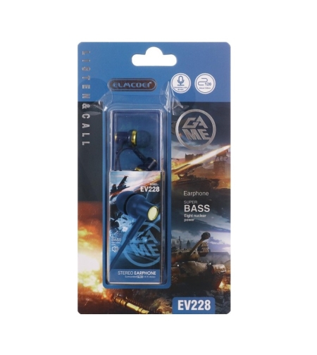 Кабелни слушалки - EV -228 - 202289 - Сини