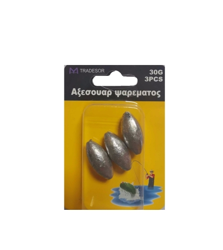 Тежести за риболов - 10 гр - 3 бр - 30155