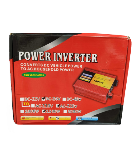 Мощностен инвертор - монофазен - 1500W - DC-24V - 602059