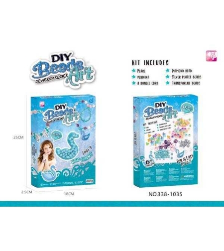 Комплект за изработване на бижута DIY - 338-1035 - 222270 - Син