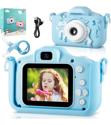Детски цифров фотоапарат - X200Q - 889657 - Син