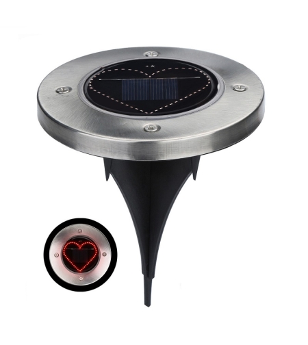 LED соларна градинска лампа - С колче - 4pcs - Red - 431107