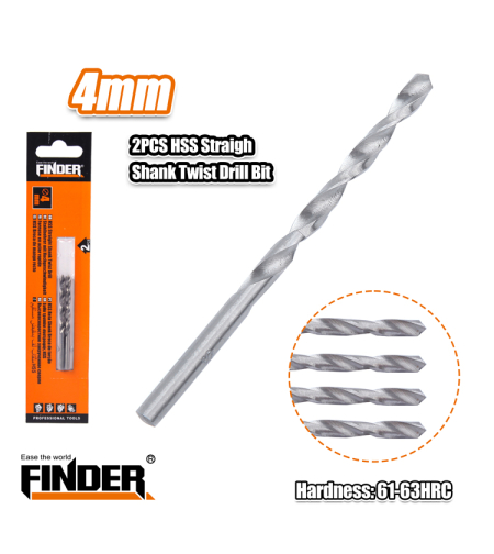 Свредла за желязо - 4241 - 4mm - 2pcs - Finder - 195751