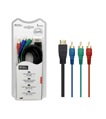 Адапторен кабел HDMI към RCA - 1592-3R - 3м - 095370