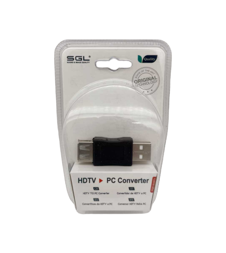 Адаптер USB 2.0 - женски/мъжки - T-4S - 098333