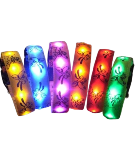 Нашийник за кучета с LED осветление - 2,5 см - S/M/L - 550227