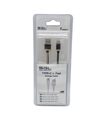 Кабел и данни за зареждане - USB Typec - Бързо зареждане - R1 - 1M - 099187