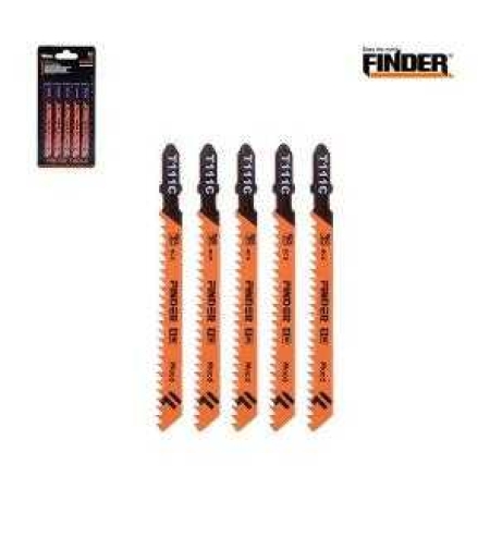 Режещи ножове за дърво за прободен трион - 5pcs - Finder - 191699