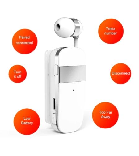 Хендсфри слушалка - Bluetooth - K53 - 231011 - Бяла