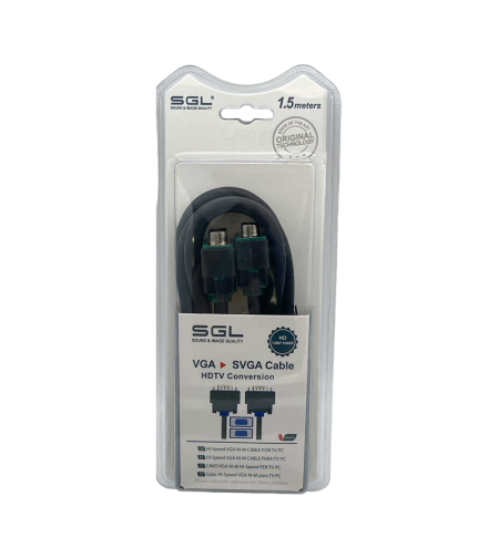 VGA кабел - 550BB - мъжки/мъжки - 1,5 м - 095066