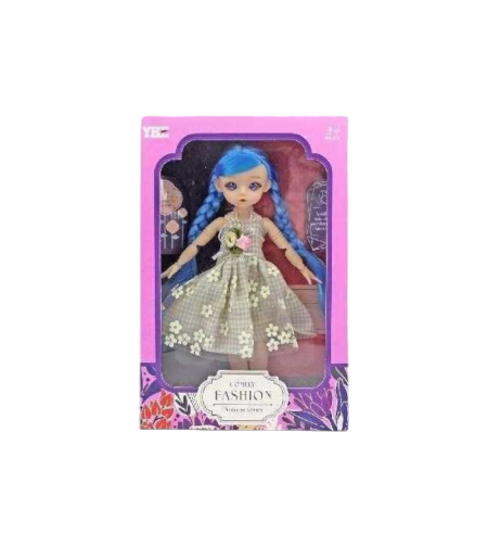 Кукла със синя коса - Y4112 - 308202