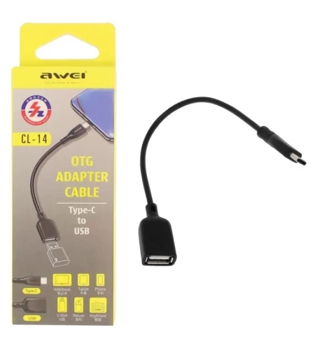 Адаптер USB Type-C към USB-A женски - CL-14 - AWEI - 888100