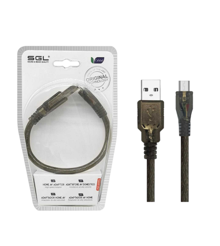 Адаптер за преходник - USB -A мъжки/микро USB - 13S - 01 - 20см - 098104