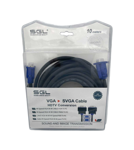 VGA кабел - 550BB - мъжки/мъжки - 10м - 095097