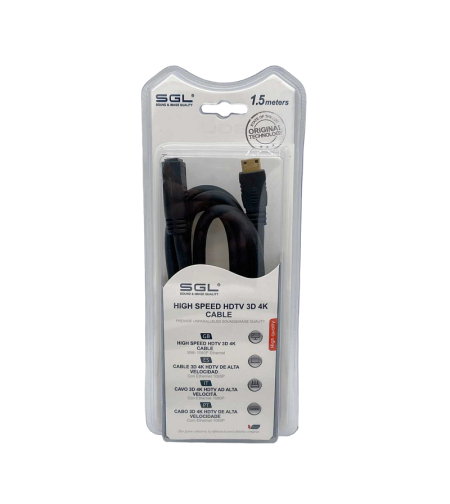 HDMI кабел - A1592BC - мъжки/женски - 1,5 м - 095523