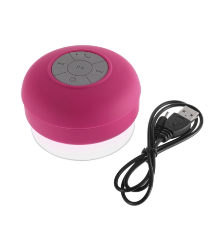 Безжична Bluetooth колонка - BTS -06 - Водоустойчива - 883785 - Розова
