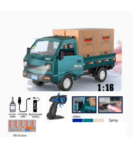 Детски камион с дистанционно управление и светлини - 3688-G152A - 2.4G-1:16 - 730126