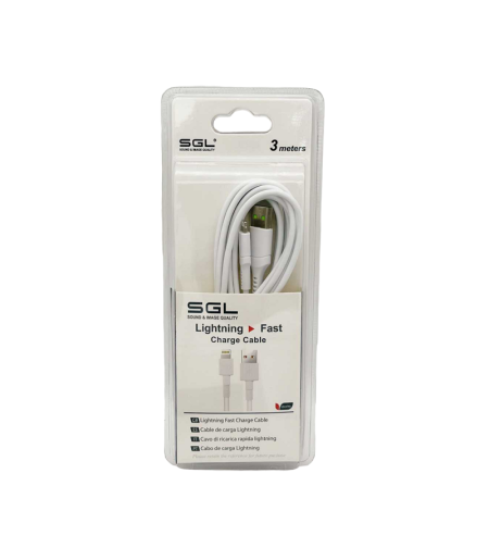 Кабел за зареждане и данни - Lightning - D5 - 3м - 099309