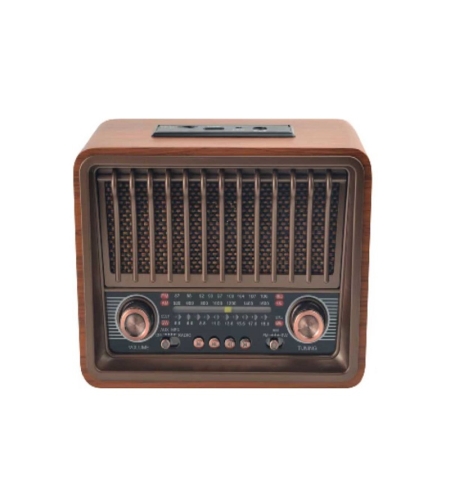 Ретро акумулаторно радио - PXP20BT - 142005 - Кафяв