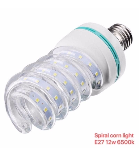 Крушка LED - Спираловидна - E27 - 12W - 6500K - 356960