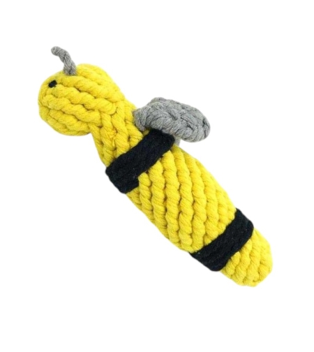 Въжена играчка за кучета - Пчеличка - 17см – 550608