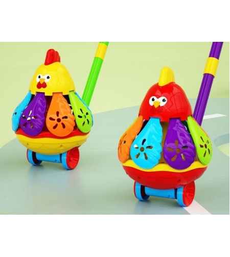 Детска играчка за бутане - Пиле - 312 - 305287