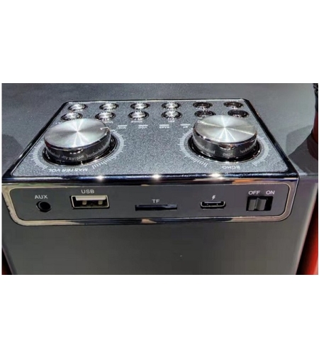 Безжична Bluetooth тонколона с 2 караоке микрофона - YS-202 - 887165 - Златиста