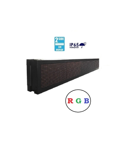 LED табела – Двустранна – RGB – 167cm×23cm - IP67