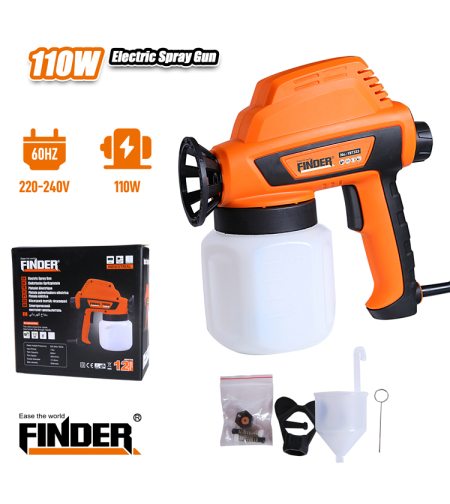 Електрически пистолет за боядисване - 110W - Finder - 197333