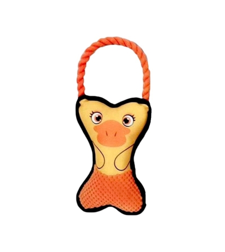 Плюшена играчка за кучета с въжена дръжка – 34x15см – 550751