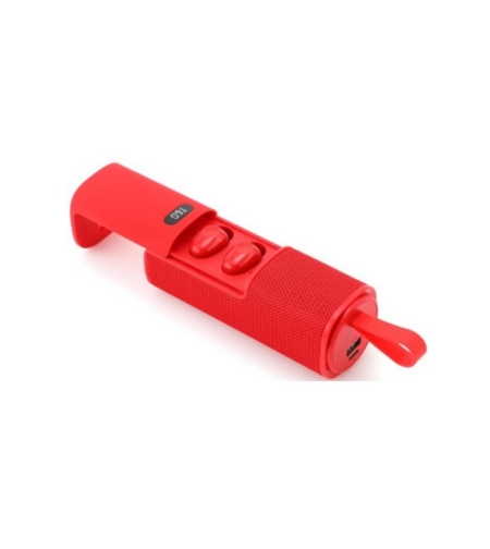Безжична Bluetooth тонколонка с комплект слушалки - TG807 - 883815 - Червена