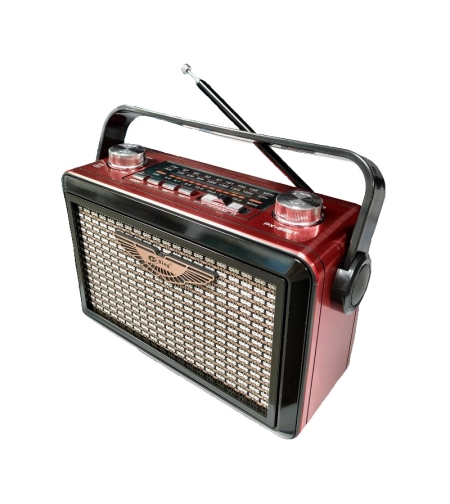 Ретро акумулаторно радио - PX -85BT - 617194 - Червено