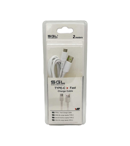 Кабел за бързо зареждане и пренос на данни - USB - TypeC - D1 - 2м - 099354