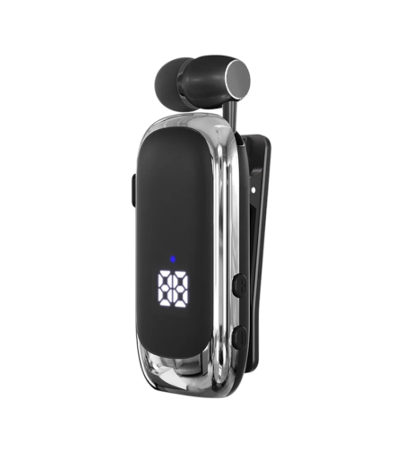 Хендсфри слушалка - Bluetooth - K88 - 032187 - Сиво/Черна