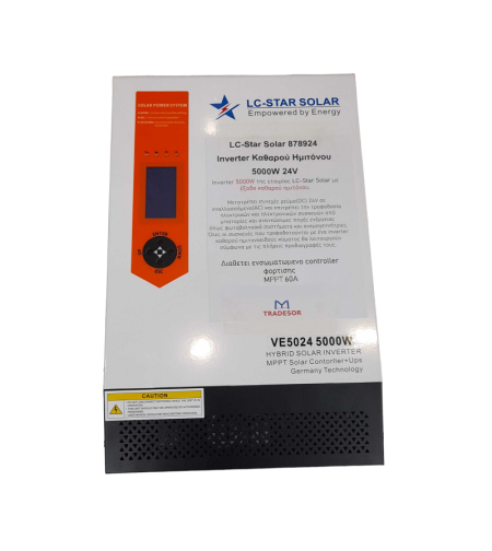 Мощностен инвертор - 24V - 5000W - 60A - LC-Star Solar - 338013
