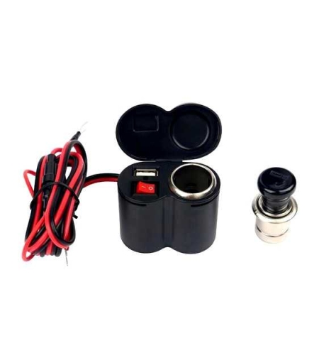 USB зарядно за мотоциклет със запалка - 3303104/2 - 310561