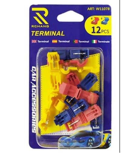 Комплект от 12 броя  терминални кабелни конектори- T1/T2/T3 - 142023