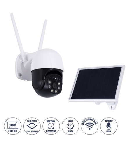 IP охранителна камера със соларно захранване– TP6 - Wi-Fi - 322046