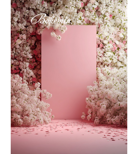 Пролетен фотографски фон с цветя 93