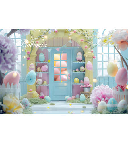 Пролетен Великденски фотографски фон 126