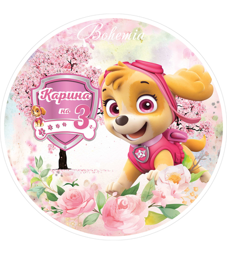 Фон винил Пес Патрул