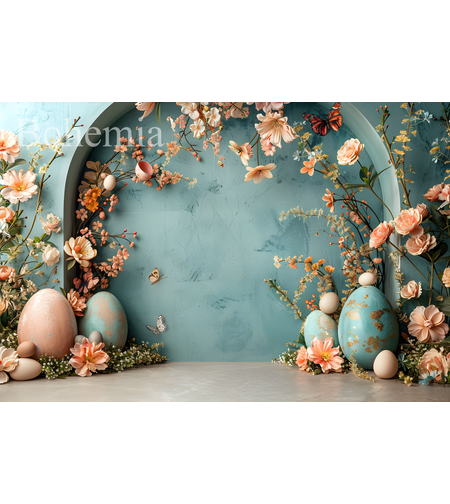 Пролетен Великденски фотографски фон 18