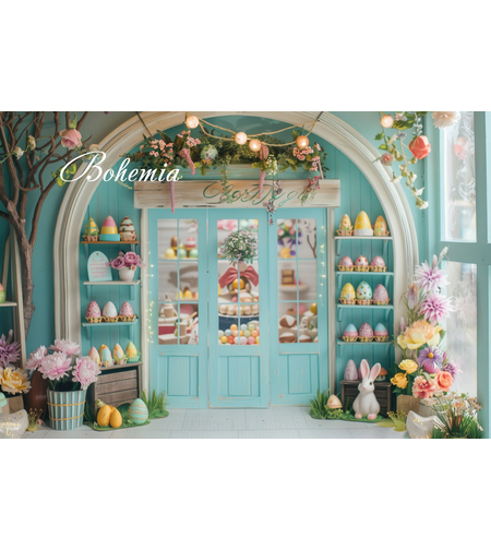 Пролетен Великденски фотографски фон 01