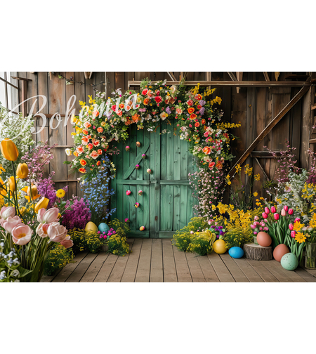 Пролетен Великденски фотографски фон 37