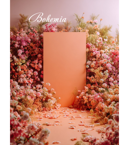 Пролетен фотографски фон с цветя 124