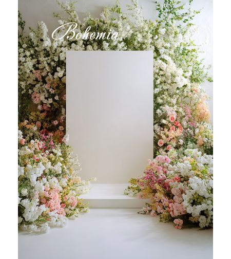 Пролетен фотографски фон с цветя 64