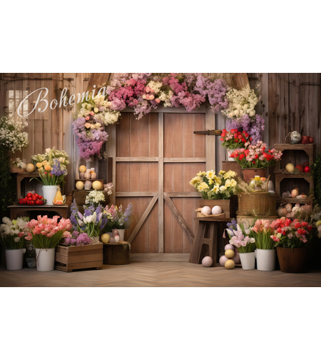 Пролетен Великденски фотографски фон 11